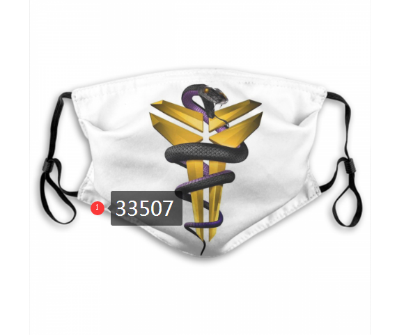 2021 NBA Los Angeles Lakers #24 kobe bryant 33507 Dust mask with filter